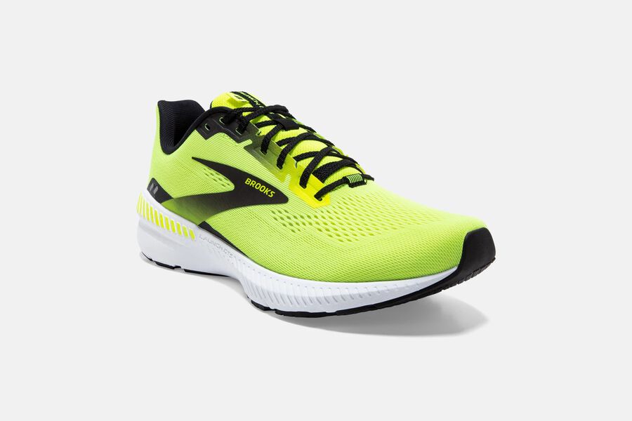 Brooks Running Shoes - Launch GTS 8 Road Mens - Green/Black - OVT-963712